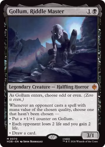 Gollum, Riddle Master (70), The Hobbit — Magic card price