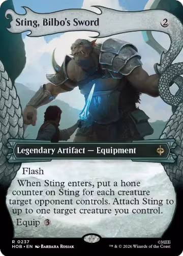 Sting, Bilbo's Sword (Showcase) (237), The Hobbit — Magic card price