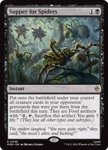 Supper for Spiders (86), The Hobbit — Magic card price