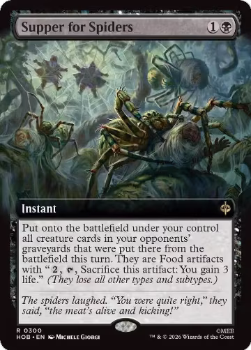 Supper for Spiders (Extended Art) (300), The Hobbit — Magic card price