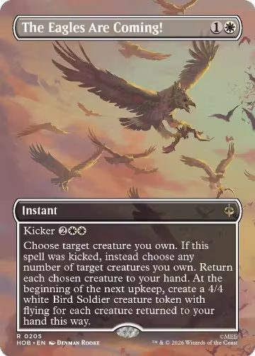 The Eagles Are Coming! (Borderless) (205), The Hobbit — Magic card price