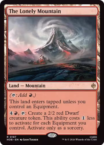 The Lonely Mountain (187), The Hobbit — Magic card price