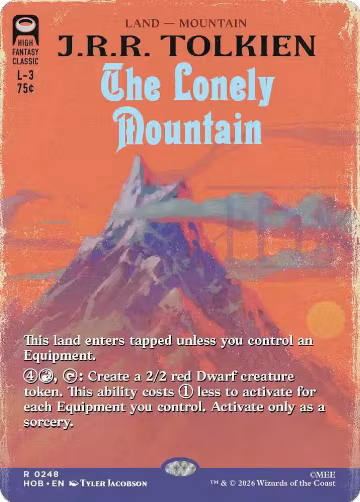 The Lonely Mountain (Borderless) (248), The Hobbit — Magic card price