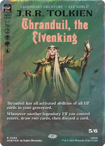 Thranduil, the Elvenking (Borderless) (Surge Foil) (282), The Hobbit — Magic card price
