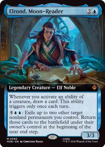 Elrond, Moon-Reader (Extended Art) (290), The Hobbit — Magic card price
