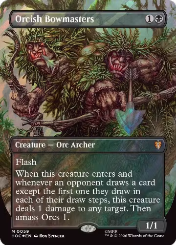Orcish Bowmasters (Borderless) (Surge Foil) (59) — card price