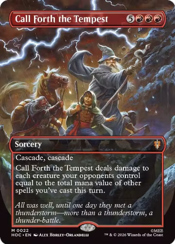 Call Forth the Tempest (Borderless) (22), The Hobbit: Eternal-Legal — Magic card price