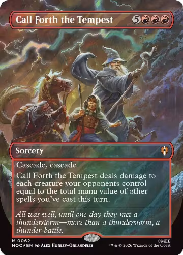 Call Forth the Tempest (Borderless) (Surge Foil) (62), The Hobbit: Eternal-Legal — Magic card price