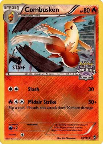 Combusken - 13/111 (State Championships) [Staff] (13/111), League & Championship Cards — Pokémon card price