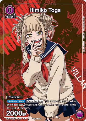 Himiko Toga (UEPR/MHA-1-018), Union Arena Promotion Cards — Union Arena card price