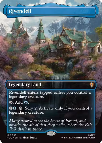 Rivendell (Borderless) (51), The Hobbit: Eternal-Legal — Magic card price