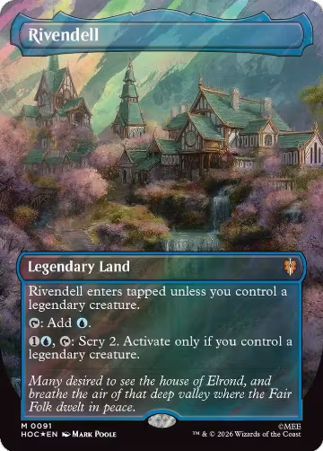 Rivendell (Borderless) (Surge Foil) (91), The Hobbit: Eternal-Legal — Magic card price