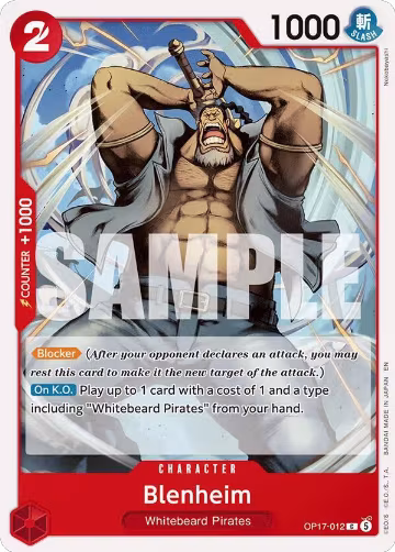 Blenheim (OP17-012), The World's Strongest Warriors — One Piece card price