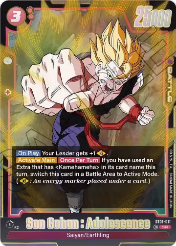 Son Gohan : Adolescence - ST01-011 (ST01-011), Story Booster 01 — DB Fusion card price