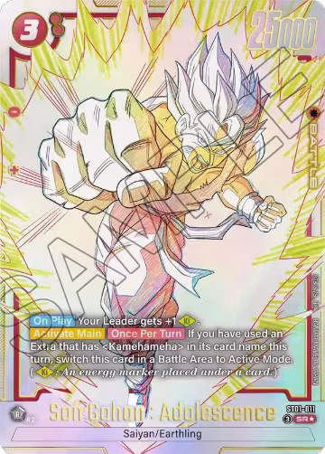 Son Gohan : Adolescence - ST01-011 (Alternate Art) (ST01-011), Story Booster 01 — DB Fusion card price