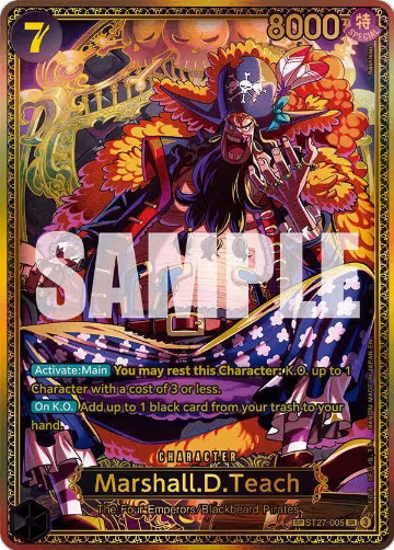 Marshall.D.Teach (ST27-005) (SP) (ST27-005), The World's Strongest Warriors — One Piece card price