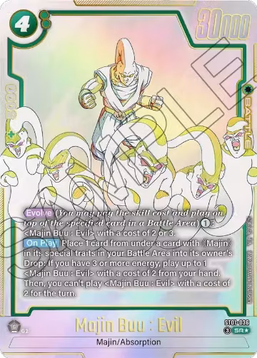 Majin Buu : Evil - ST01-036 (Alternate Art) (ST01-036), Story Booster 01 — DB Fusion card price