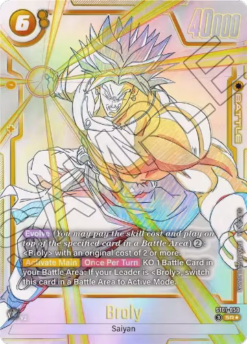 Broly - ST01-050 (Alternate Art) (ST01-050), Story Booster 01 — DB Fusion card price