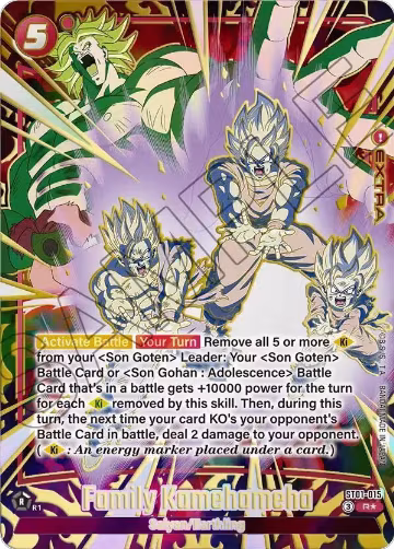 Family Kamehameha (Alternate Art) (ST01-015), Story Booster 01 — DB Fusion card price