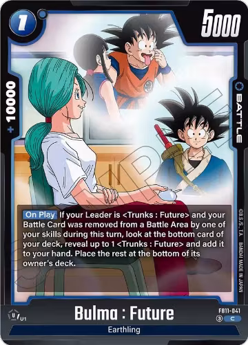 Bulma : Future - FB11-041 (FB11-041), Brightness of Hope — DB Fusion card price