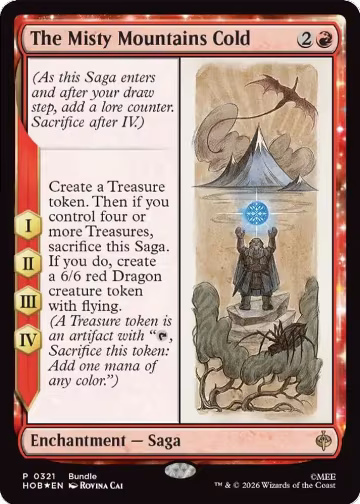 The Misty Mountains Cold (321), Unique and Miscellaneous Promos — Magic card price