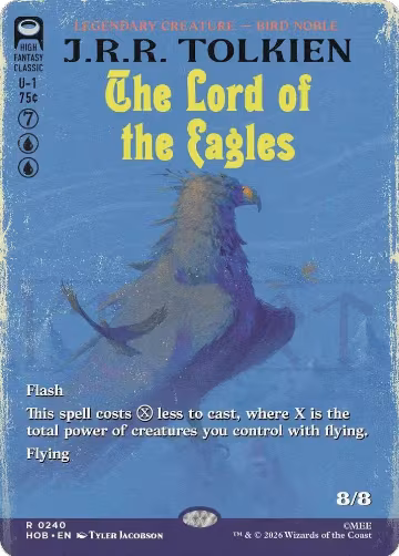The Lord of the Eagles (Borderless) (240), The Hobbit — Magic card price
