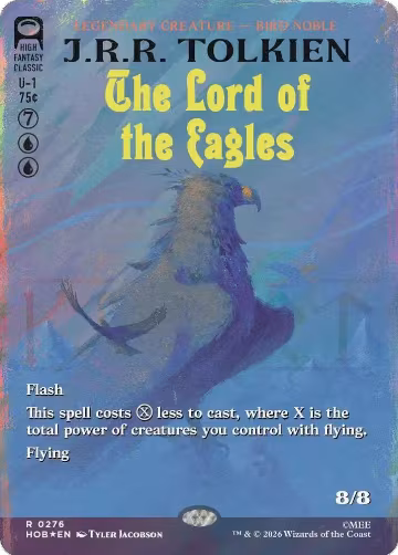The Lord of the Eagles (Borderless) (Surge Foil) (276), The Hobbit — Magic card price