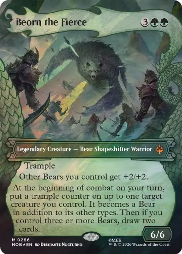 Beorn the Fierce (Showcase) (Surge Foil) (266), The Hobbit — Magic card price