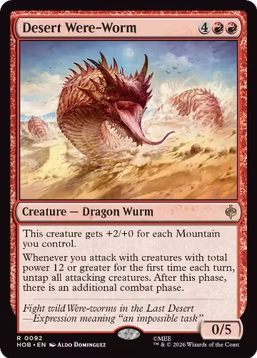 Desert Were-Worm (92), The Hobbit — Magic card price