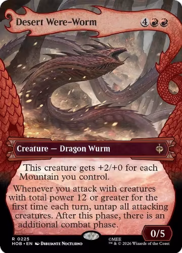 Desert Were-Worm (Showcase) (225), The Hobbit — Magic card price