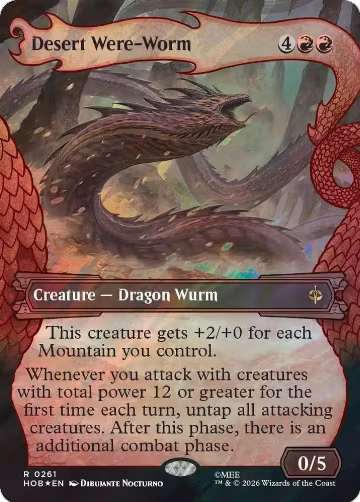 Desert Were-Worm (Showcase) (Surge Foil) (261), The Hobbit — Magic card price