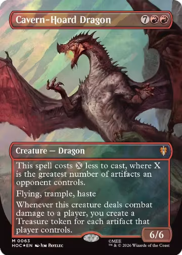 Cavern-Hoard Dragon (Borderless) (Surge Foil) (63), The Hobbit: Eternal-Legal — Magic card price