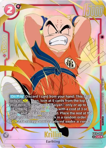 Krillin - FB10-005 (Limited Pack 26-27 WAVE2) (FB10-005), Tournament and Championship Promos — DB Fusion card price