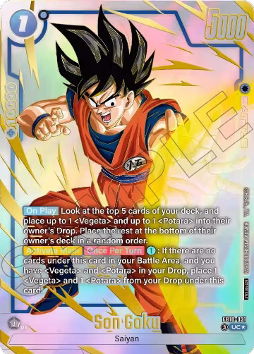 Son Goku - FB10-031 (Limited Pack 26-27 WAVE2) (FB10-031), Tournament and Championship Promos — DB Fusion card price