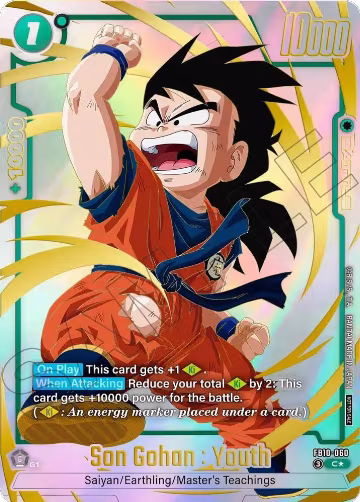 Son Gohan : Youth - FB10-060 (Limited Pack 26-27 WAVE2) (FB10-060), Tournament and Championship Promos — DB Fusion card price