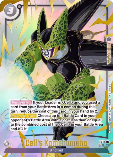 Cell's Kamehameha (Limited Pack 26-27 WAVE2) (FB10-118), Tournament and Championship Promos — DB Fusion card price