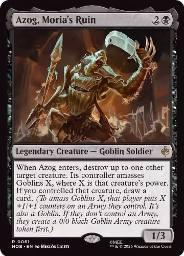 Azog, Moria's Ruin (61), The Hobbit — Magic card price