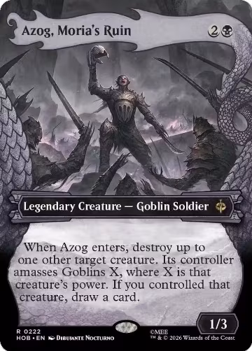 Azog, Moria's Ruin (Showcase) (222), The Hobbit — Magic card price