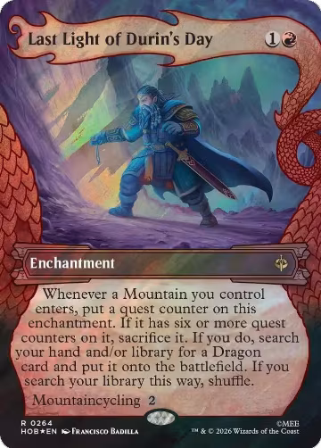 Last Light of Durin's Day (Showcase) (Surge Foil) (264), The Hobbit — Magic card price