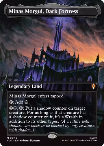 Minas Morgul, Dark Fortress (Borderless) (48), The Hobbit: Eternal-Legal — Magic card price
