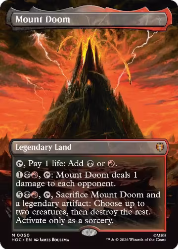 Mount Doom (Borderless) (50), The Hobbit: Eternal-Legal — Magic card price