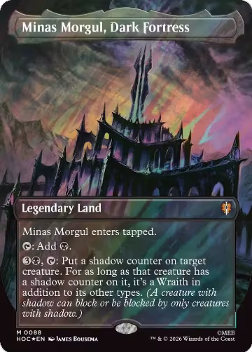 Minas Morgul, Dark Fortress (Borderless) (Surge Foil) (88), The Hobbit: Eternal-Legal — Magic card price
