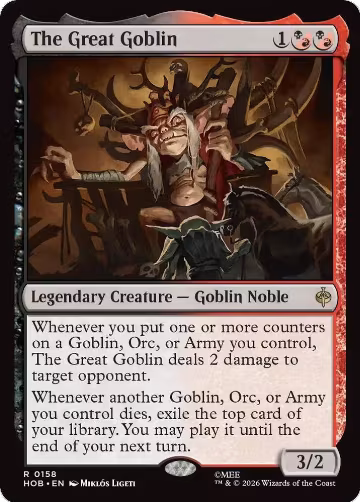 The Great Goblin (158), The Hobbit — Magic card price