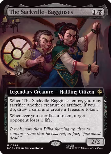 The Sackville-Bagginses (Extended Art) (299), The Hobbit — Magic card price