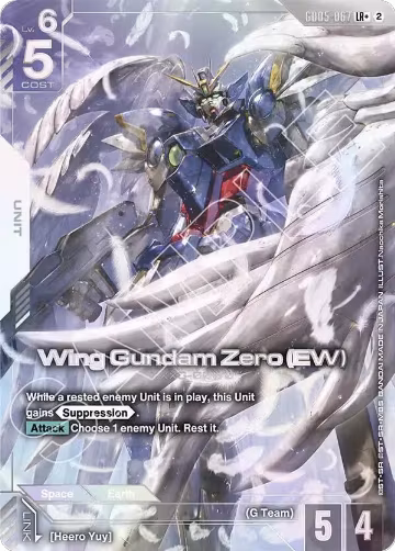Wing Gundam Zero (EW) (LR+) (GD05-067), Freedom Ascension — Gundam card price