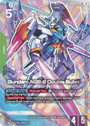 Gundam AGE-2 Double Bullet (R+) (GD05-021), Freedom Ascension — Gundam card price