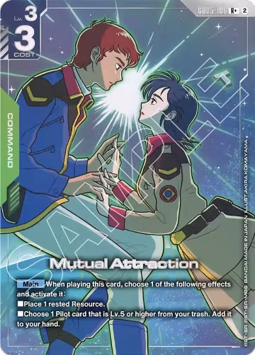 Mutual Attraction (R+) (GD05-106), Freedom Ascension — Gundam card price