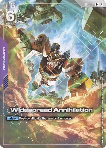 Widespread Annihilation (R+) (GD05-114), Freedom Ascension — Gundam card price