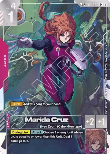 Marida Cruz (R+) (SP) (GD01-093), Freedom Ascension — Gundam card price
