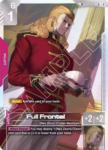 Full Frontal (C+) (SP) (ST03-010), Freedom Ascension — Gundam card price